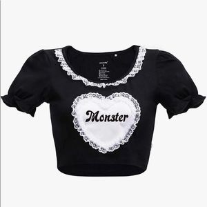 Little For Big “Monster” Crop Top